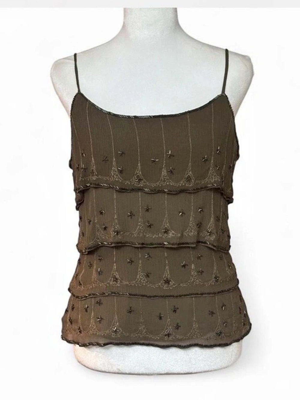 Grail Y2K fairy top silk and beading